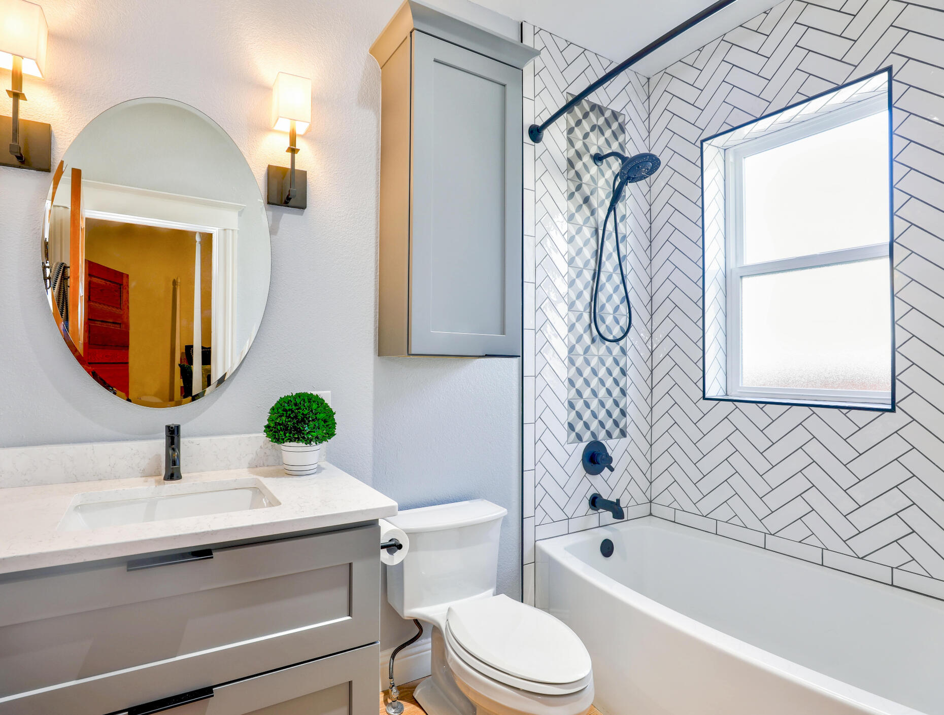Kimball Drywall Finished Bathroom